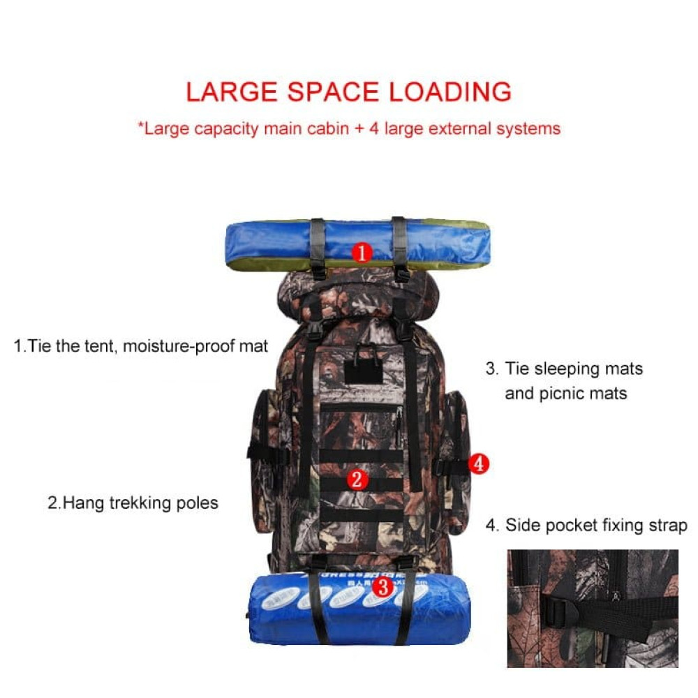 Σακίδιο πλάτης πόλης-ορειβατικό Cardinal MT-023 70L-100L Μαύρο Σακίδιο πλάτης πόλης-ορειβατικό Cardinal MT-023 70L-100L Μαύρο