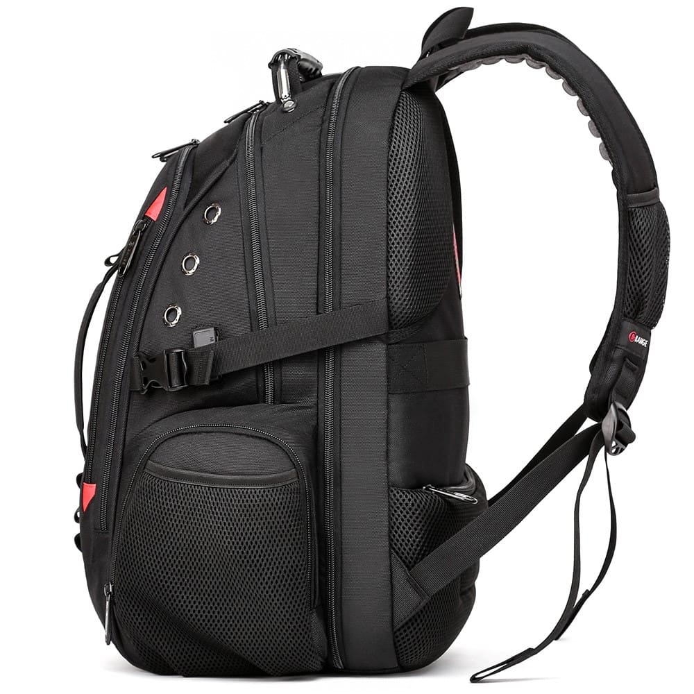 Μεγάλο Laptop Backpack 17,3'' Ανθεκτικό XL Heavy Duty Travel Backpack Bange 1901 μαύρο