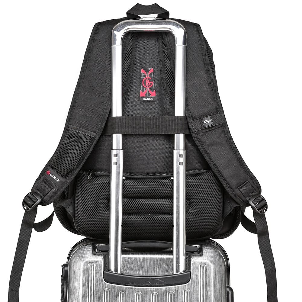 Μεγάλο Laptop Backpack 17,3'' Ανθεκτικό XL Heavy Duty Travel Backpack Bange 1901 μαύρο