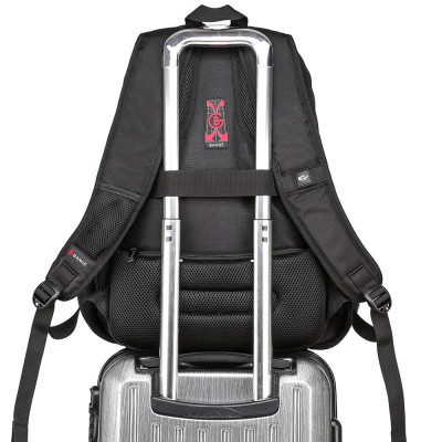 Μεγάλο Laptop Backpack 17,3'' Ανθεκτικό XL Heavy Duty Travel Backpack Bange 1901 μαύρο