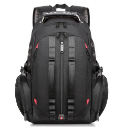 Μεγάλο Laptop Backpack 17,3'' Ανθεκτικό XL Heavy Duty Travel Backpack Bange 1901 μαύρο