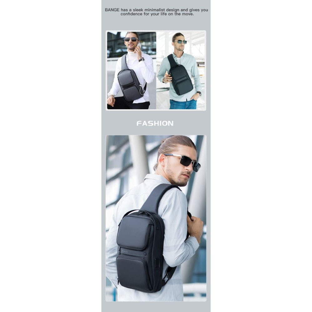 Τσαντάκι ώμου χιαστί crossbody Bange 7258 μαύρο Τσαντάκι ώμου χιαστί crossbody Bange 7258 μαύρο