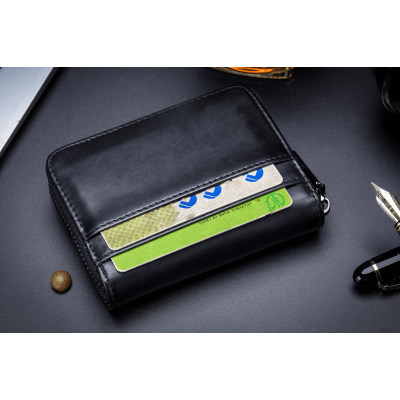 Δερμάτινο πορτοφόλι καρτοθήκη Bull Captain KB05 μαύρο