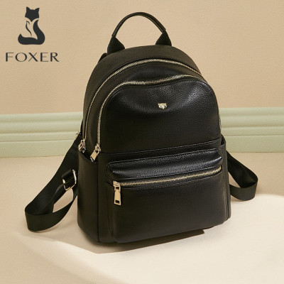 Δερμάτινo Γυναικείo Σακίδιο Πλάτης Foxer 9111059F μαύρο Δερμάτινo Γυναικείo Σακίδιο Πλάτης Foxer 9111059F μαύρο