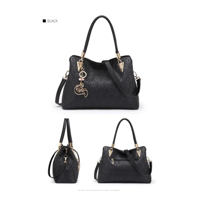 Δερμάτινη Γυναικεία Τσάντα Shopper &#039;Ωμου Foxer 962061F μαύρο