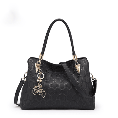 Δερμάτινη Γυναικεία Τσάντα Shopper &#039;Ωμου Foxer 962061F μαύρο