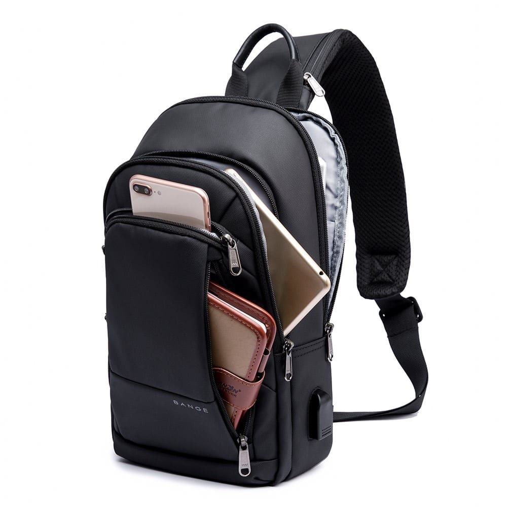 Τσαντάκι ώμου χιαστί crossbody Bange 1911 μαύρο Τσαντάκι ώμου χιαστί crossbody Bange 1911 μαύρο