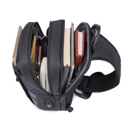 Τσαντάκι ώμου χιαστί crossbody Bange 77112 μαύρο Τσαντάκι ώμου χιαστί crossbody Bange 77112 μαύρο