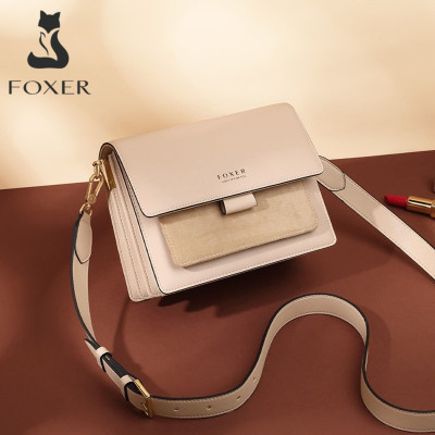 Δερμάτινη Γυναικεία Τσάντα Χιαστί Foxer 954011F κρέμ Δερμάτινη Γυναικεία Τσάντα Χιαστί Foxer 954011F κρέμ