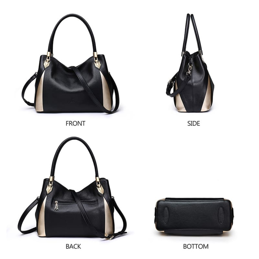Δερμάτινη Γυναικεία Τσάντα Shopper ‘Ωμου Foxer 987001F μαύρο Δερμάτινη Γυναικεία Τσάντα Shopper ‘Ωμου Foxer 987001F μαύρο
