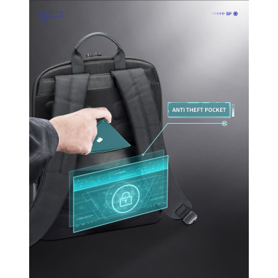 Σακίδιο πλάτης Αντικλεπτικό 16L Laptop 17” Bopai 61-85011 μαύρο Σακίδιο πλάτης Αντικλεπτικό 16L Laptop 17” Bopai 61-85011 μαύρο