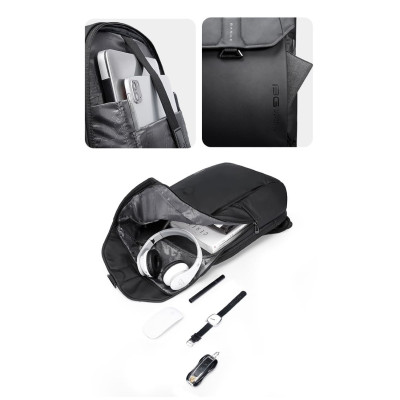 Σακίδιο πλάτης 26L Laptop 15,6” Bange 2575 μαύρο Σακίδιο πλάτης 26L Laptop 15,6” Bange 2575 μαύρο
