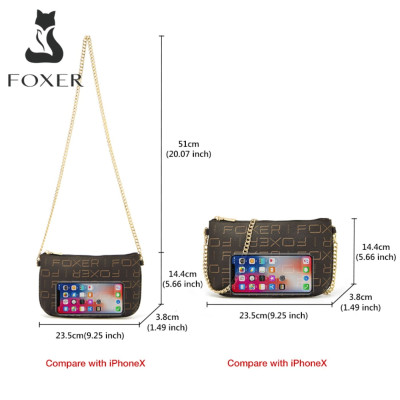 Γυναικεία Τσάντα PVC Χιαστί Foxer 9140097F καφέ Γυναικεία Τσάντα PVC Χιαστί Foxer 9140097F καφέ