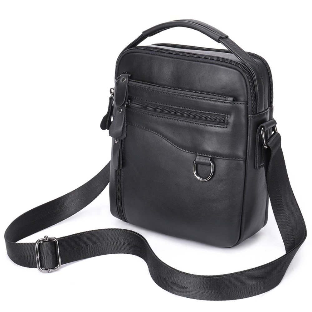 Δερμάτινο τσαντάκι ώμου Cardinal 7012 black Δερμάτινο τσαντάκι ώμου Cardinal 7012 black