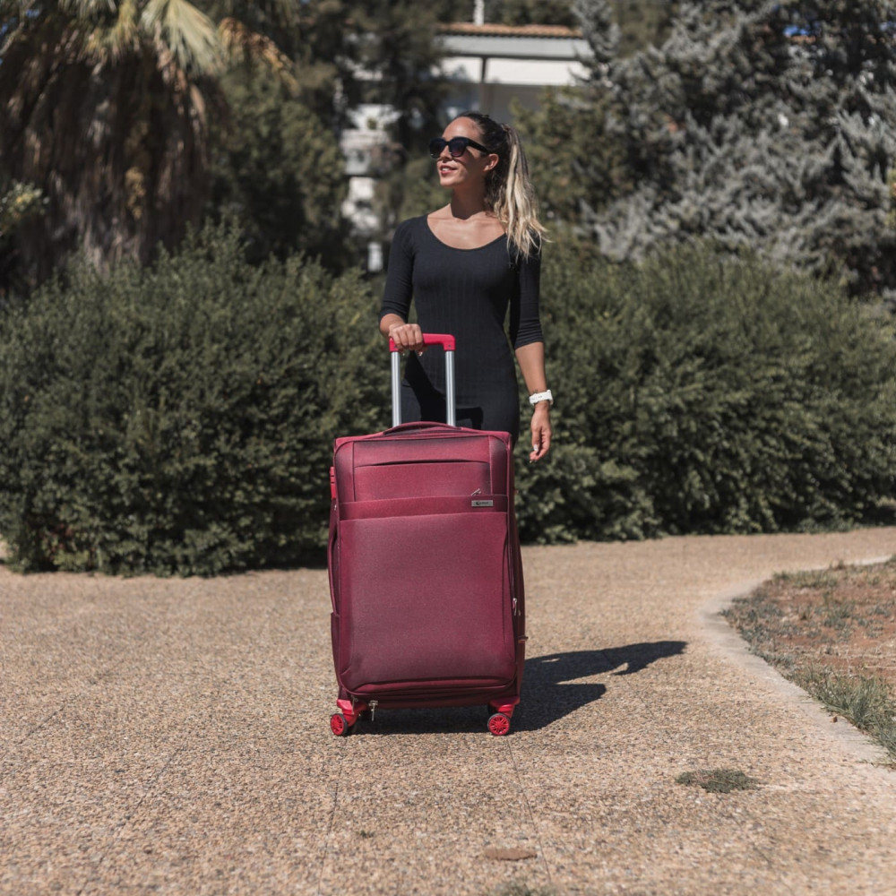 Βαλίτσα trolley Cardinal μεγάλη 3400/70cm μπορντό Βαλίτσα trolley Cardinal μεγάλη 3400/70cm μπορντό