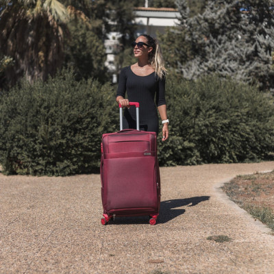 Βαλίτσα trolley Cardinal μεγάλη 3400/70cm μπορντό