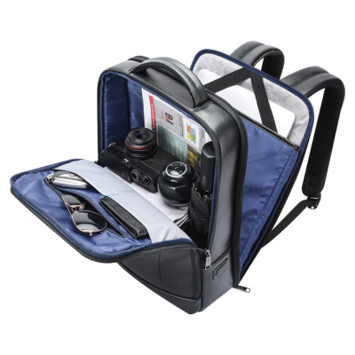 Δερμάτινο Σακίδιο πλάτης Αντικλεπτικό 24L Laptop 15,6” Bopai 61-120761 μαύρο Δερμάτινο Σακίδιο πλάτης Αντικλεπτικό 24L Laptop 15,6” Bopai 61-120761 μαύρο