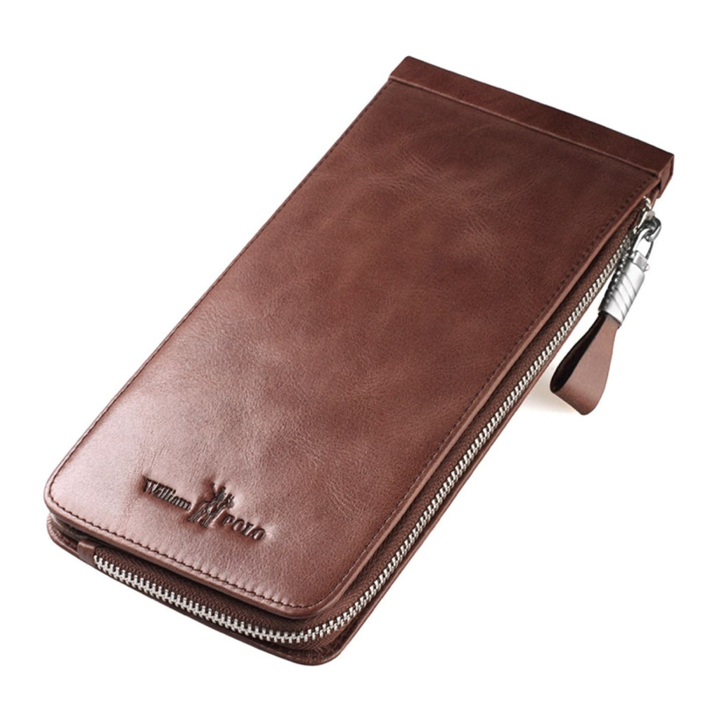 Δερμάτινο Ανδρικό πορτοφόλι William Polo 185135 brown Δερμάτινο Ανδρικό πορτοφόλι William Polo 185135 brown