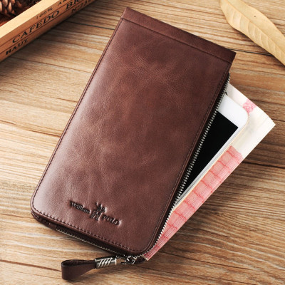 Δερμάτινο Ανδρικό πορτοφόλι William Polo 185135 brown Δερμάτινο Ανδρικό πορτοφόλι William Polo 185135 brown