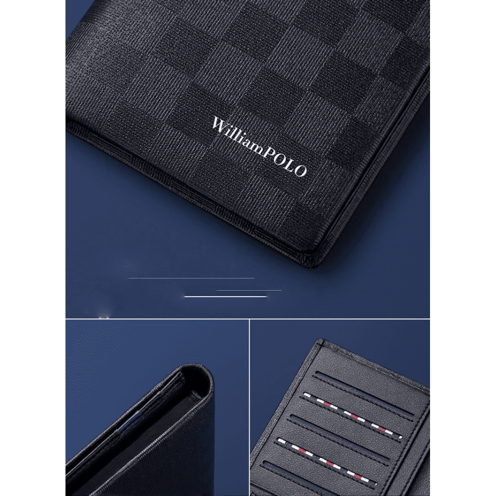 Δερμάτινο Ανδρικό πορτοφόλι William Polo 201502 black Δερμάτινο Ανδρικό πορτοφόλι William Polo 201502 black