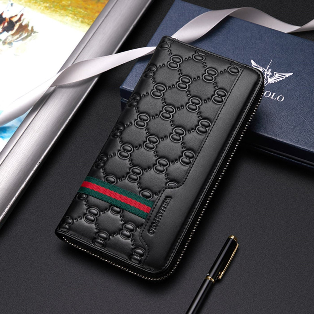 Δερμάτινο Ανδρικό πορτοφόλι William Polo 201507 black Δερμάτινο Ανδρικό πορτοφόλι William Polo 201507 black