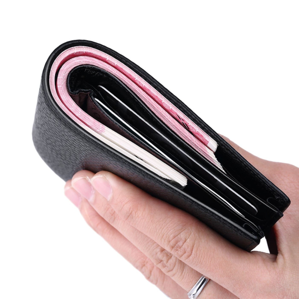 Δερμάτινο Ανδρικό πορτοφόλι William Polo 213 black Δερμάτινο Ανδρικό πορτοφόλι William Polo 213 black