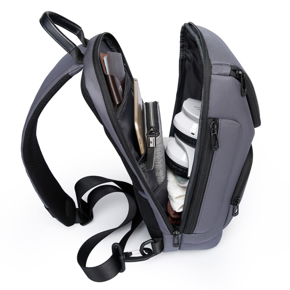 Τσαντάκι ώμου χιαστί crossbody Bange 7565 γκρί Τσαντάκι ώμου χιαστί crossbody Bange 7565 γκρί