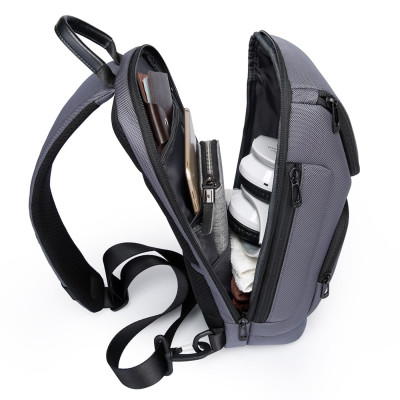 Τσαντάκι ώμου χιαστί crossbody Bange 7565 γκρί Τσαντάκι ώμου χιαστί crossbody Bange 7565 γκρί