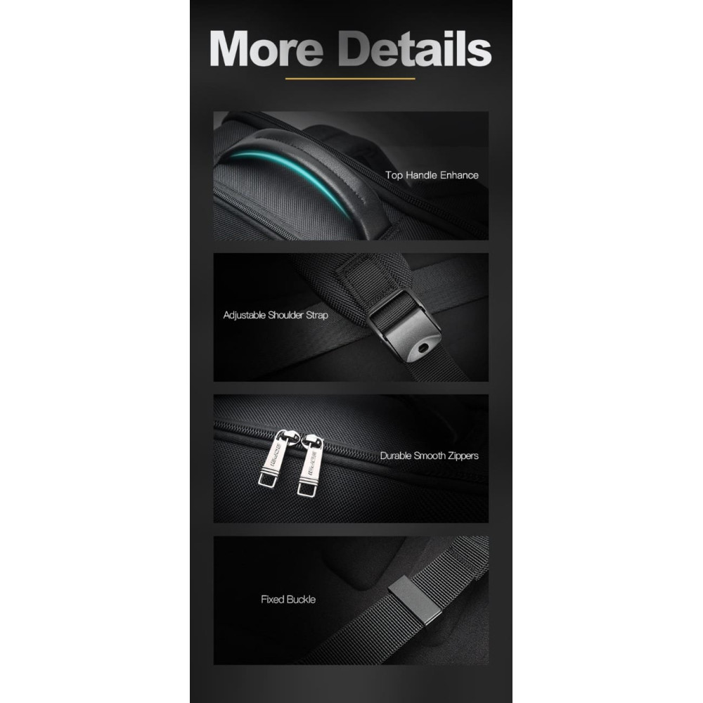 Σακίδιο πλάτης Αντικλεπτικό 24L Laptop 15,6” Bopai 61-19011 μαύρο Σακίδιο πλάτης Αντικλεπτικό 24L Laptop 15,6” Bopai 61-19011 μαύρο