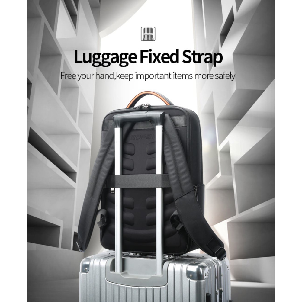 Σακίδιο πλάτης Αντικλεπτικό 24L Laptop 15,6” Bopai 61-53111 μαύρο