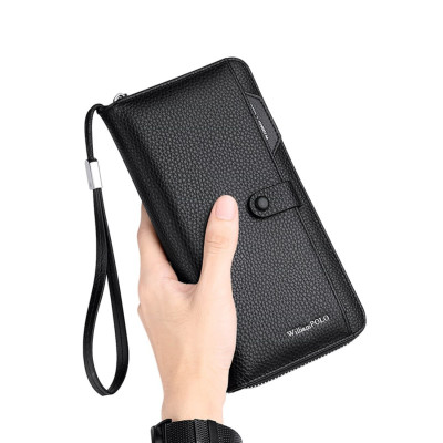 Δερμάτινο Ανδρικό πορτοφόλι William Polo 191463 black Δερμάτινο Ανδρικό πορτοφόλι William Polo 191463 black