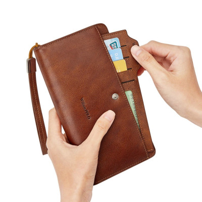 Δερμάτινο Ανδρικό πορτοφόλι William Polo 218163 Brown Δερμάτινο Ανδρικό πορτοφόλι William Polo 218163 Brown