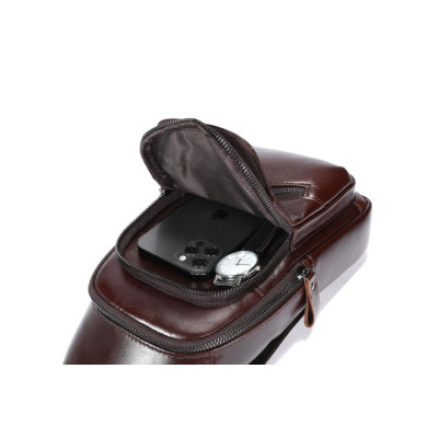 Δερμάτινο τσαντάκι body Bull Captain XB 127 καφέ