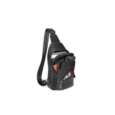 Δερμάτινο τσαντάκι body Bull Captain XB 127 μαύρο