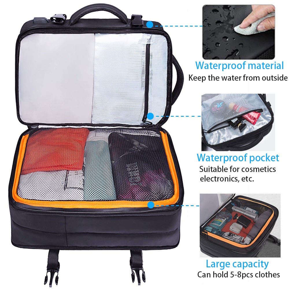 Σακίδιο πλάτης 45L Laptop 17,3” Bange 1908 μαύρο Σακίδιο πλάτης 45L Laptop 17,3” Bange 1908 μαύρο