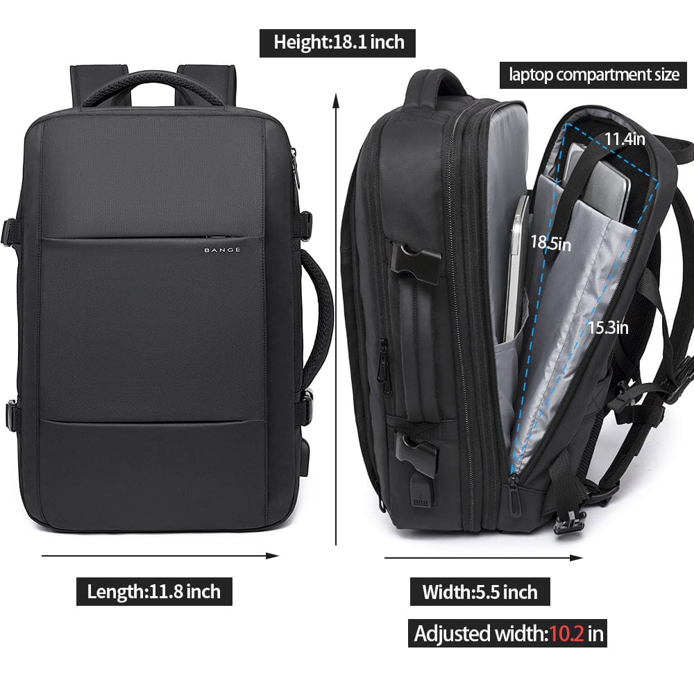 Σακίδιο πλάτης 45L Laptop 17,3” Bange 1908 μαύρο Σακίδιο πλάτης 45L Laptop 17,3” Bange 1908 μαύρο
