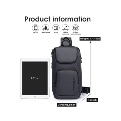 Τσαντάκι ώμου χιαστί crossbody Bange 7565 γκρί Τσαντάκι ώμου χιαστί crossbody Bange 7565 γκρί
