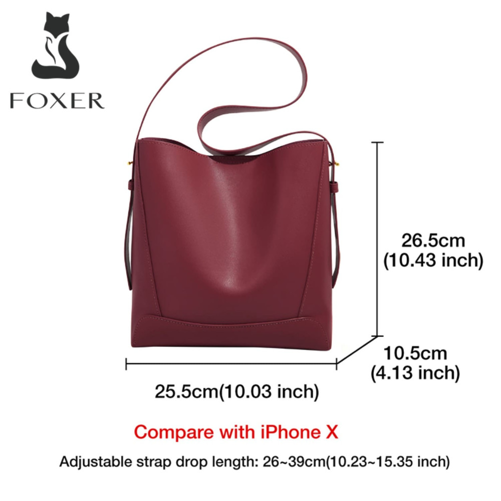 Δερμάτινη Γυναικεία Τσάντα Shopper ‘Ωμου Foxer 9136015F μπορντό Δερμάτινη Γυναικεία Τσάντα Shopper ‘Ωμου Foxer 9136015F μπορντό