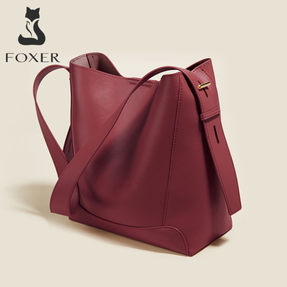Δερμάτινη Γυναικεία Τσάντα Shopper ‘Ωμου Foxer 9136015F μπορντό Δερμάτινη Γυναικεία Τσάντα Shopper ‘Ωμου Foxer 9136015F μπορντό