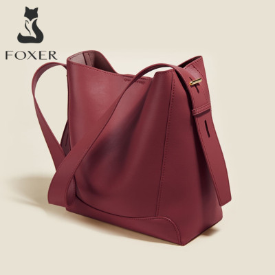Δερμάτινη Γυναικεία Τσάντα Shopper ‘Ωμου Foxer 9136015F μπορντό Δερμάτινη Γυναικεία Τσάντα Shopper ‘Ωμου Foxer 9136015F μπορντό