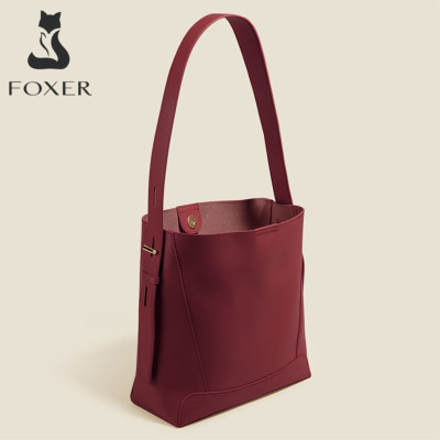 Δερμάτινη Γυναικεία Τσάντα Shopper ‘Ωμου Foxer 9136015F μπορντό Δερμάτινη Γυναικεία Τσάντα Shopper ‘Ωμου Foxer 9136015F μπορντό