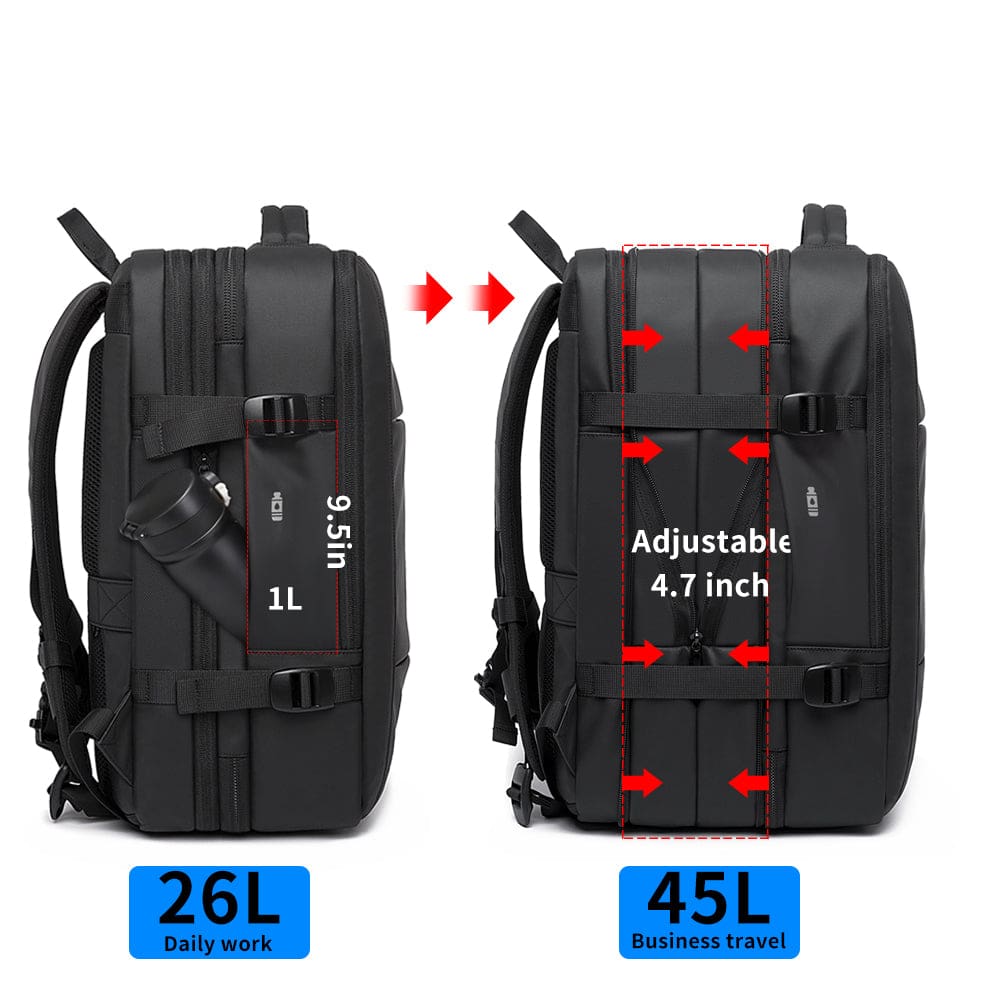 Σακίδιο πλάτης 45L Laptop 17,3” Bange 1908 μαύρο Σακίδιο πλάτης 45L Laptop 17,3” Bange 1908 μαύρο