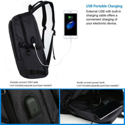 Σακίδιο πλάτης 20L Laptop 15,6” Mancro 1006 μαύρο Σακίδιο πλάτης 20L Laptop 15,6” Mancro 1006 μαύρο