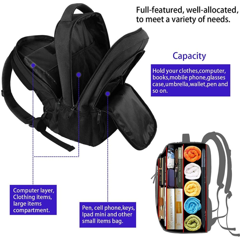 Σακίδιο πλάτης 28L Laptop 15,6” Matein 1007 μαύρο Σακίδιο πλάτης 28L Laptop 15,6” Matein 1007 μαύρο