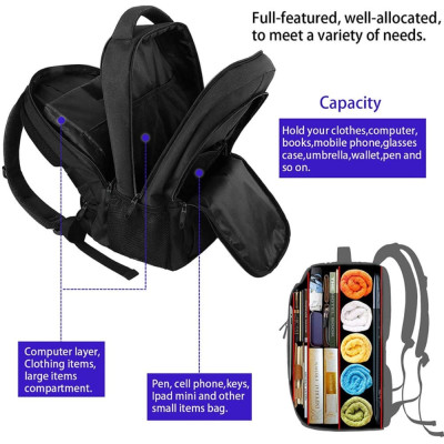 Σακίδιο πλάτης 28L Laptop 15,6” Matein 1007 μαύρο Σακίδιο πλάτης 28L Laptop 15,6” Matein 1007 μαύρο
