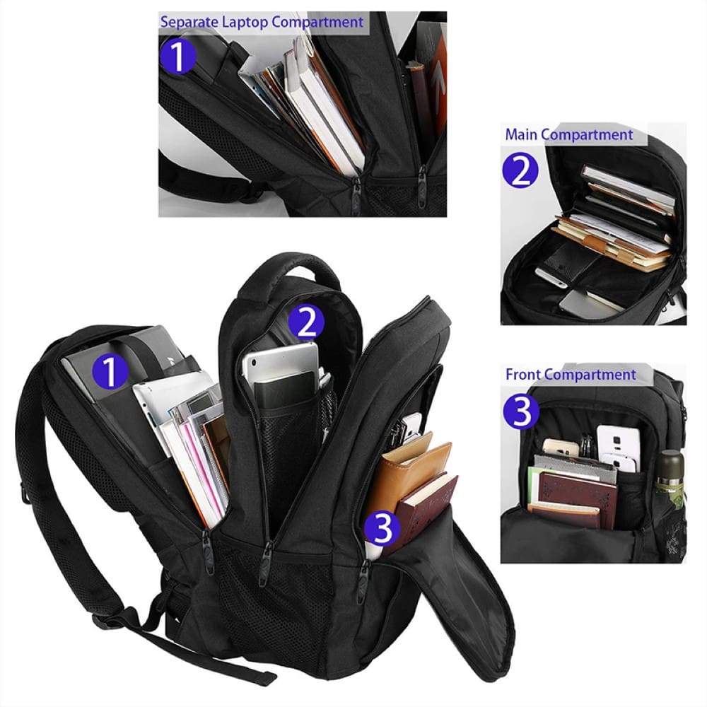 Σακίδιο πλάτης 28L Laptop 15,6” Matein 1007 μαύρο Σακίδιο πλάτης 28L Laptop 15,6” Matein 1007 μαύρο
