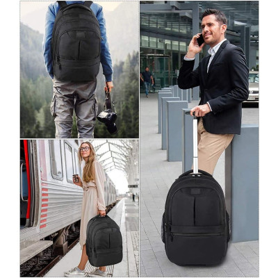 Σακίδιο πλάτης Τροχήλατο 45L Laptop 17,3” Matein 1240 μαύρο Σακίδιο πλάτης Τροχήλατο 45L Laptop 17,3” Matein 1240 μαύρο