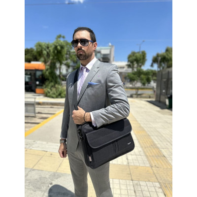 Υφασμάτινος Χαρτοφύλακας Taygeer 15,6' laptop 9,6L 1073 μαύρο