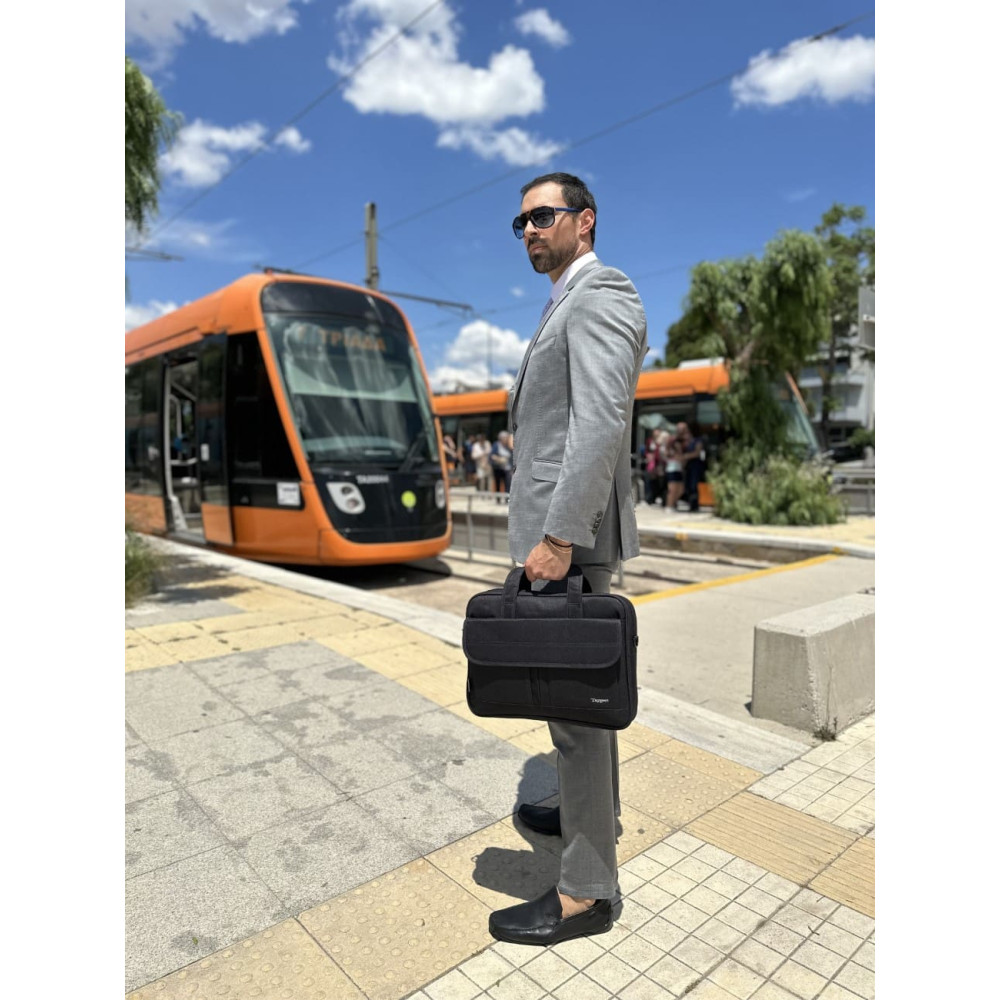 Υφασμάτινος Χαρτοφύλακας Taygeer 15,6' laptop 9,6L 1073 μαύρο Υφασμάτινος Χαρτοφύλακας Taygeer 15,6' laptop 9,6L 1073 μαύρο