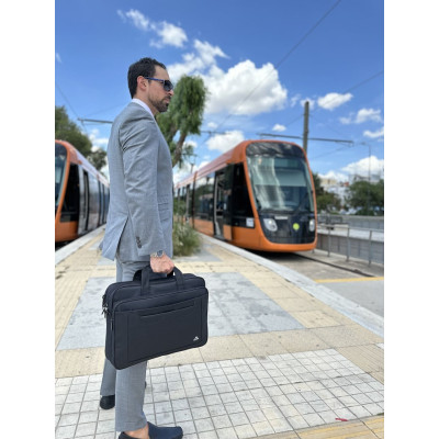 Υφασμάτινος Χαρτοφύλακας Matein 17'' laptop 21L 1172 μαύρο